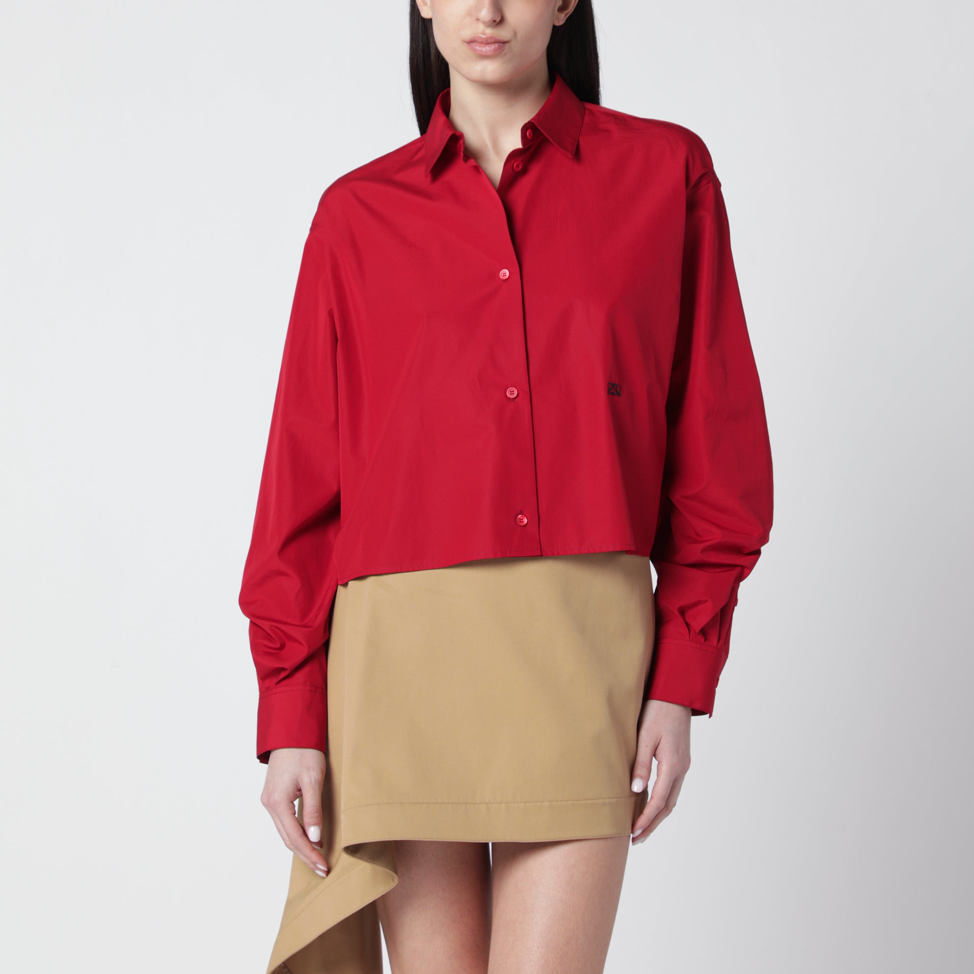 Red cotton shirt