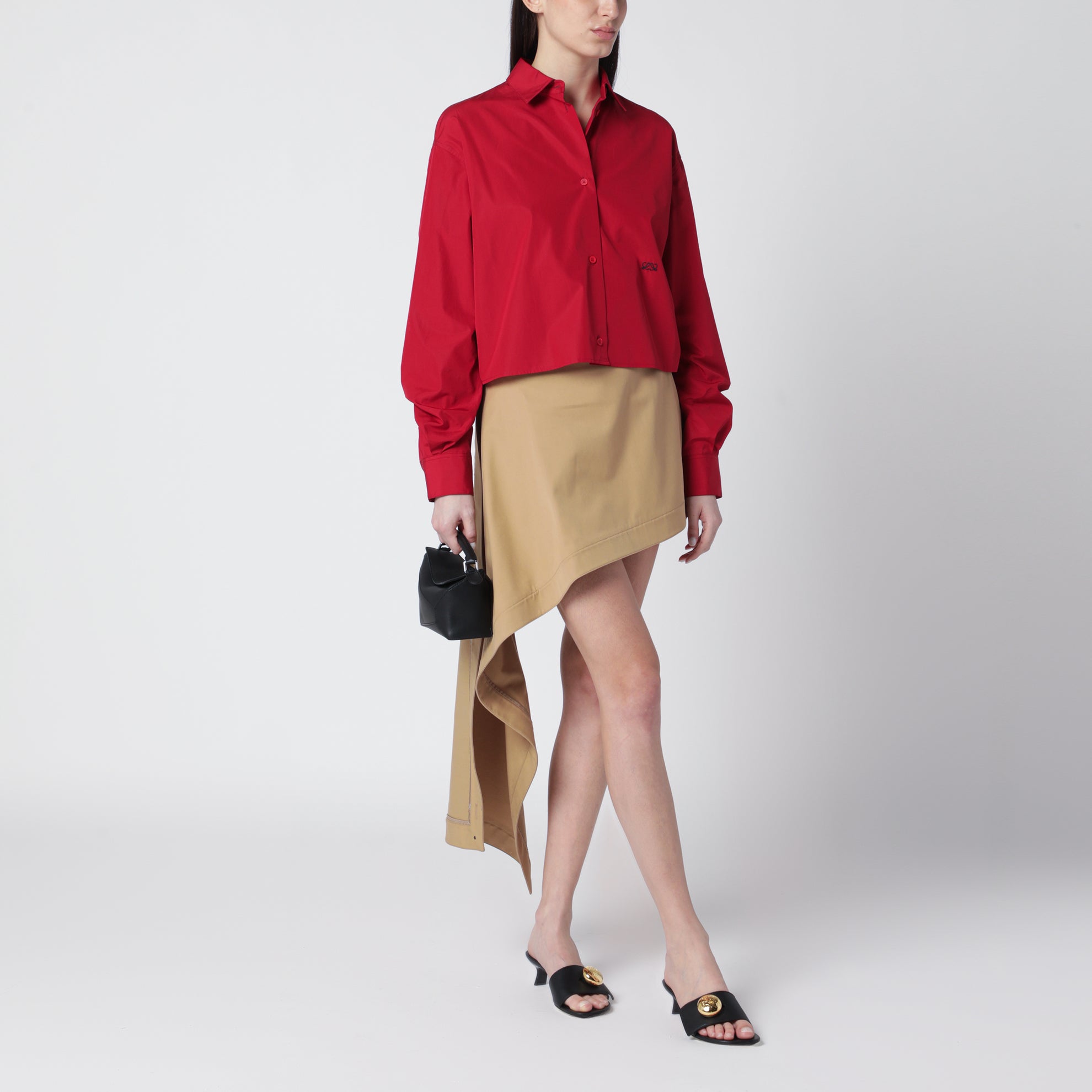 Red cotton shirt