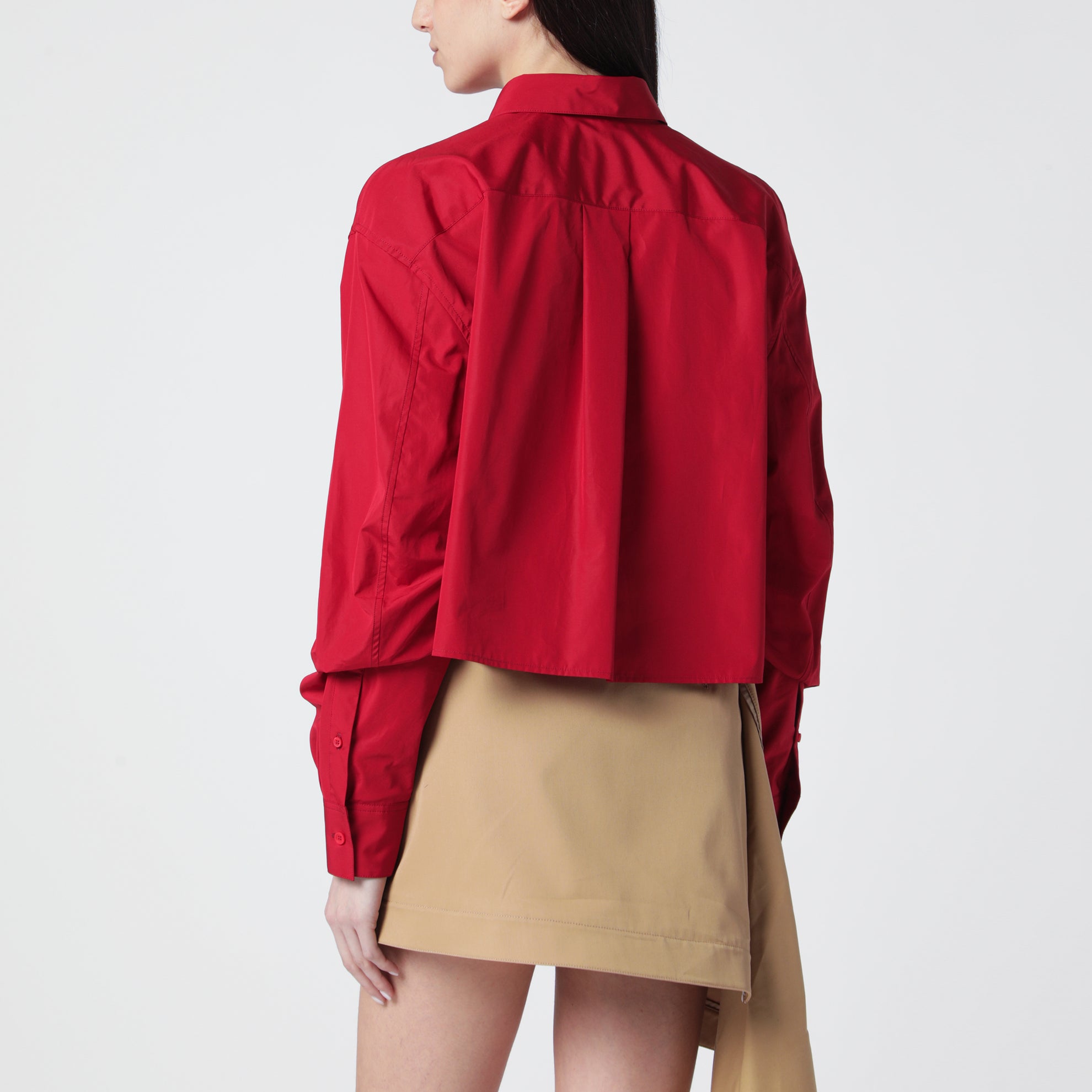 Red cotton shirt