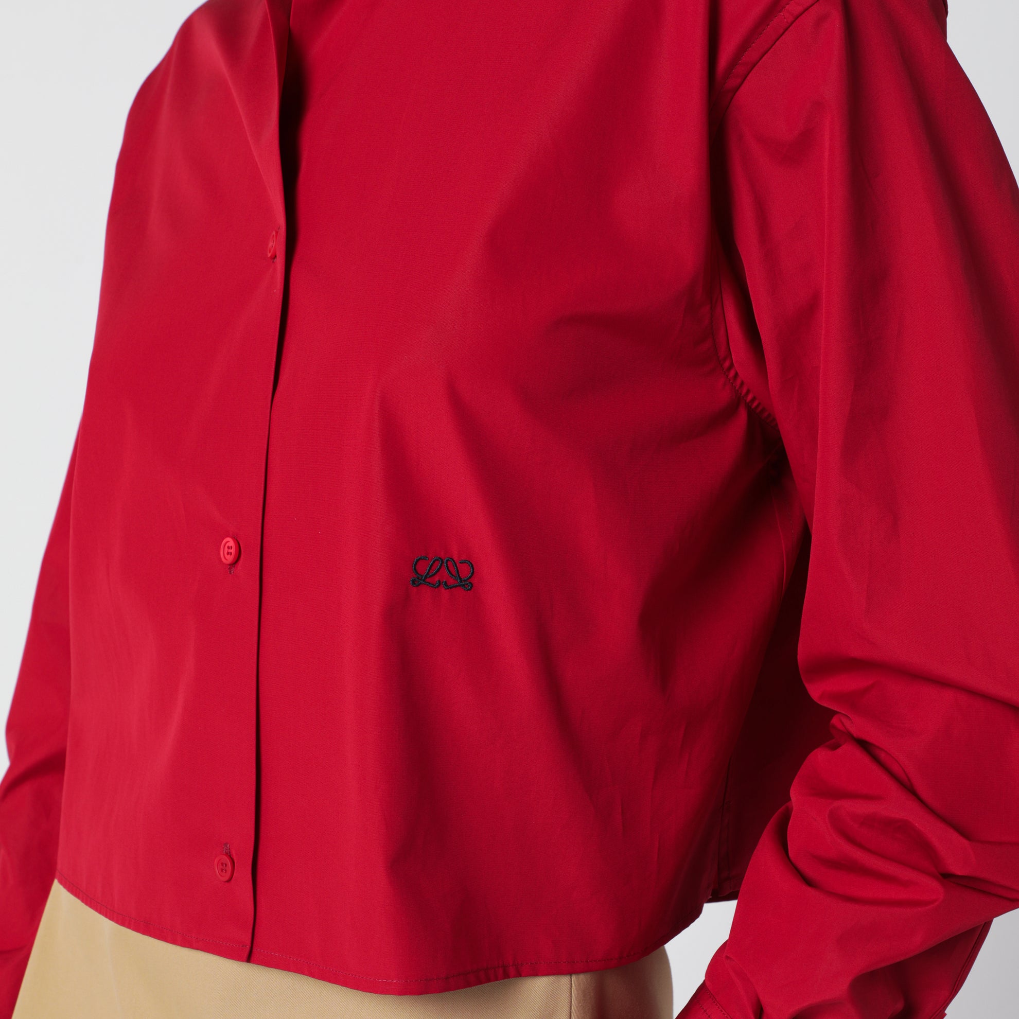Red cotton shirt