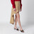 Beige cotton and silk skirt
