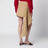 Beige cotton and silk skirt