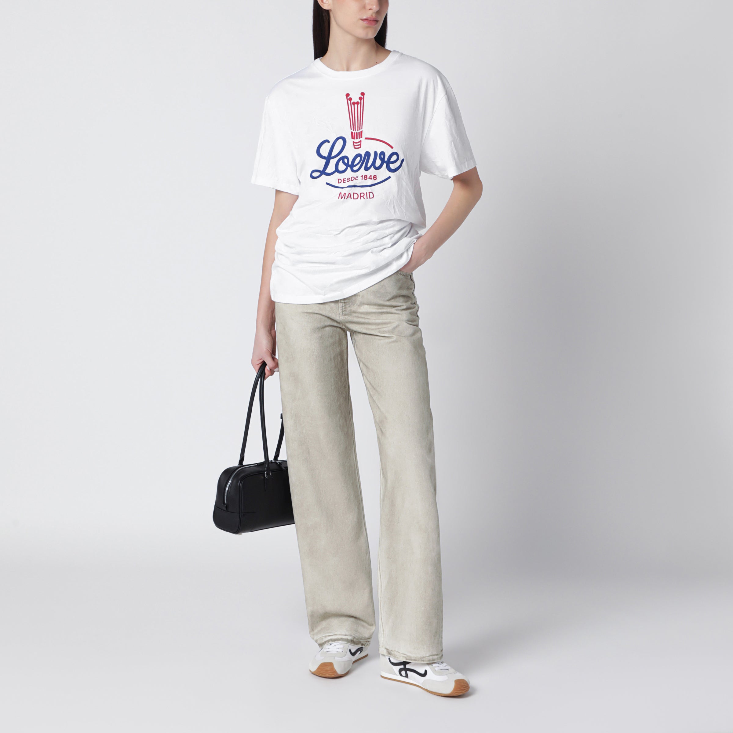 LOEWE ホワイト Tシャツ　M 男女兼用 Men's Active T-Shirt LOEWE | White | On United States