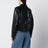 Black lamb nappa leather jacket