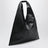 Japanese bag media nera in eco pelle
