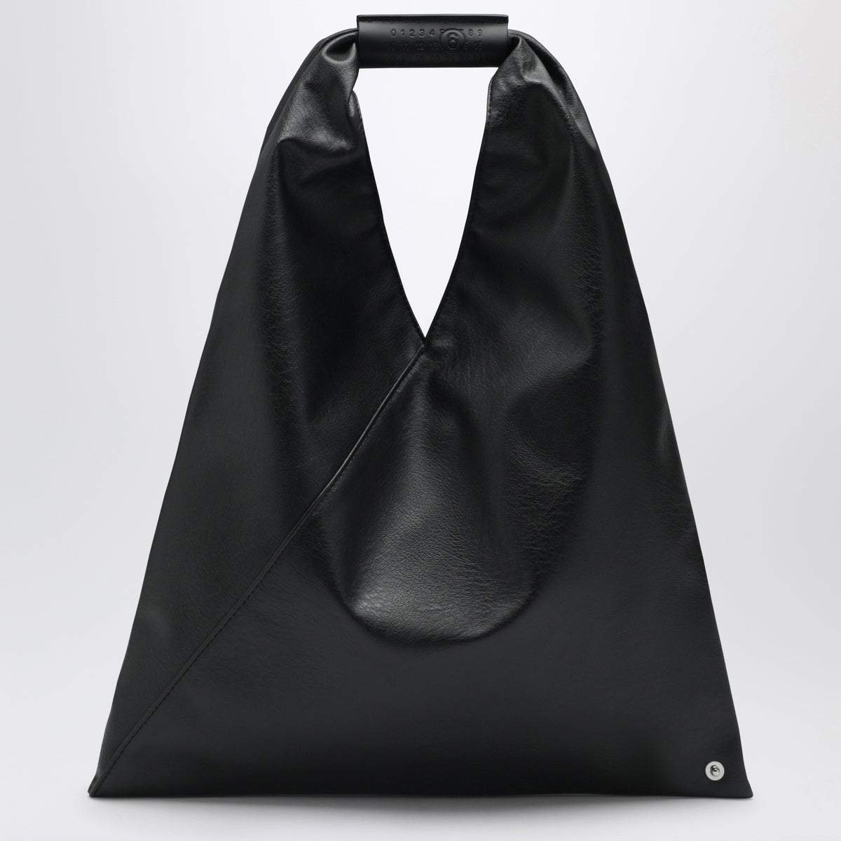 Japanese Bag klein aus schwarzem Kunstleder