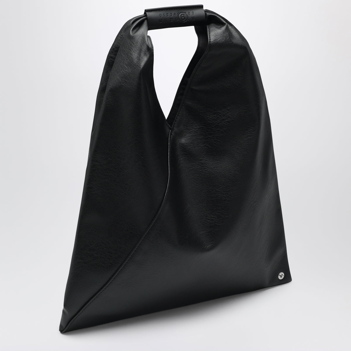 Japanese Bag klein aus schwarzem Kunstleder