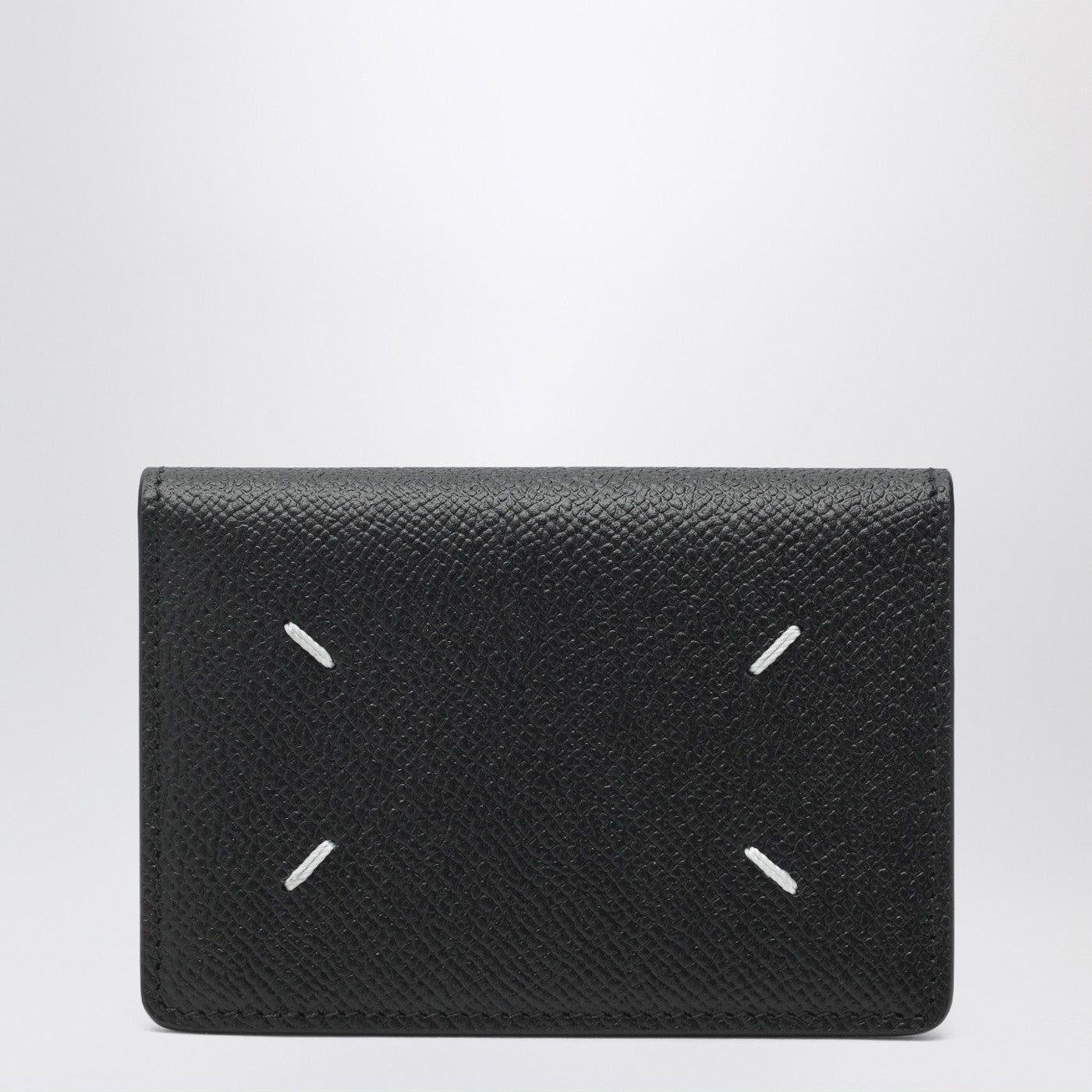 Maison Margiela Black leather credit card holder | TheDoubleF