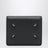 Portacarte compatto Four Stitches in pelle nero