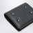 Portacarte compatto Four Stitches in pelle nero