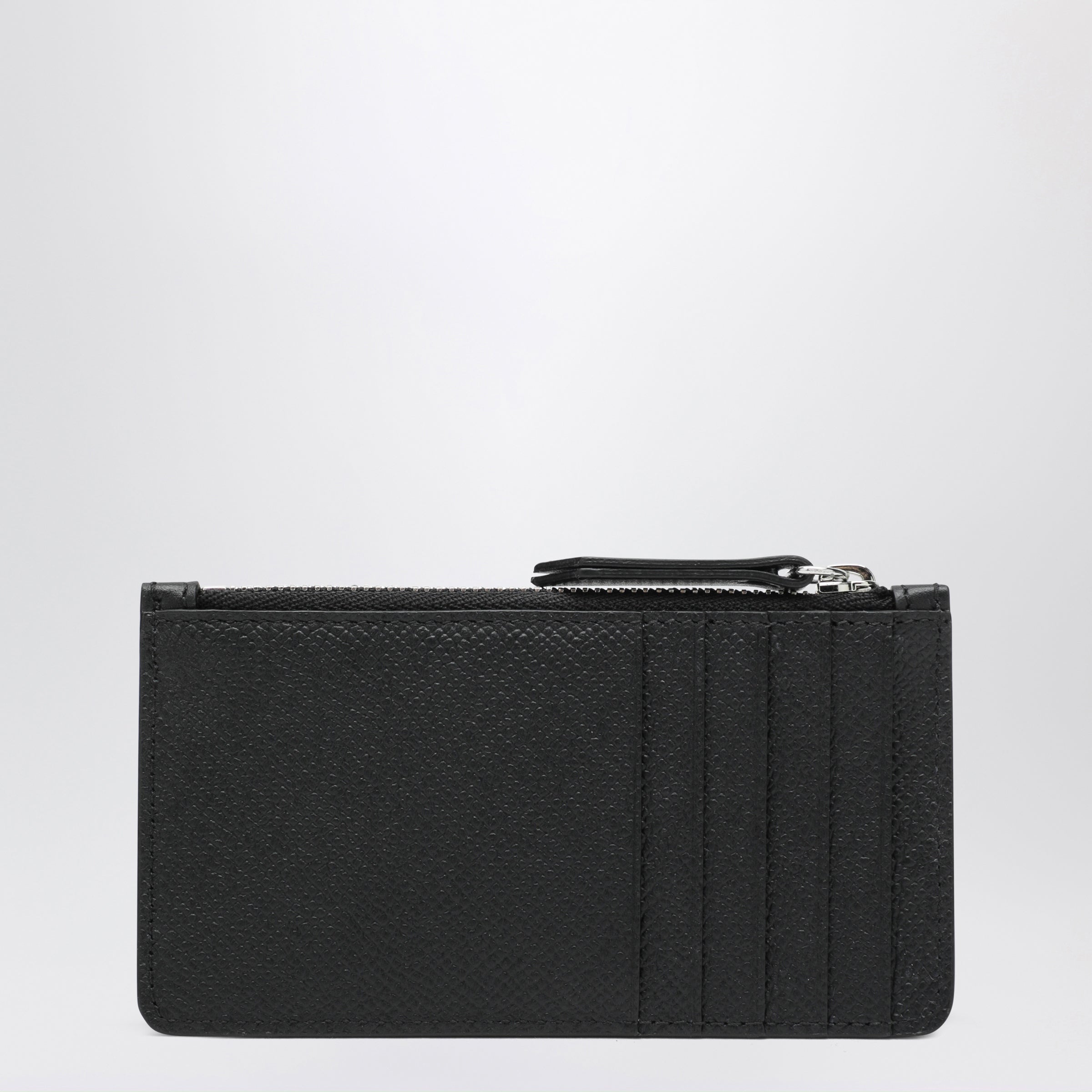Maison Margiela ブラック カードケース Maison Margiela Black Four Stitches Zip Card Holder | TheDoubleF