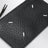 Black Four Stitches Zip Cardholder
