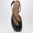 Sandali Slingback Tabi nere in pelle spazzolata
