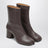 Mocha brown Tabi ankle boots