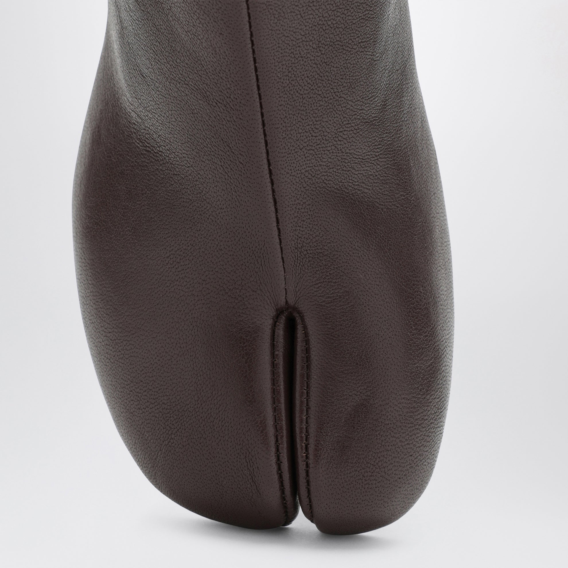 Mocha brown Tabi ankle boots