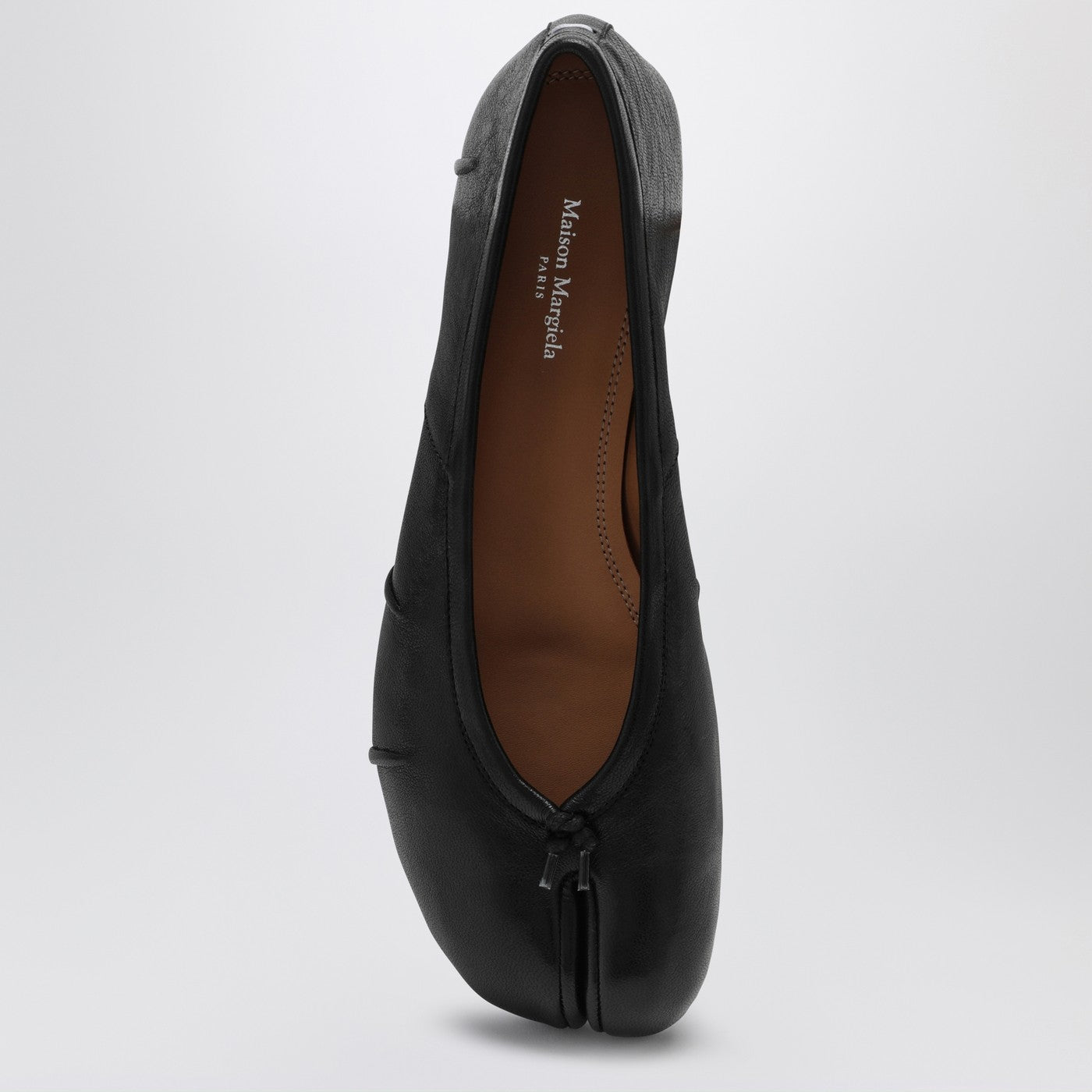 Ballerina Tabi New nera in pelle