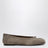 Taupe suede Tabi ballet flats