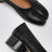 Tabi-Ballerinas in Schwarz aus Nappaleder