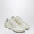 Factory sneaker in white satin
