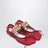 Rote Numeric Anatomic Ballerinas mit transparenter Oberfläche