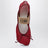 Rote Numeric Anatomic Ballerinas mit transparenter Oberfläche