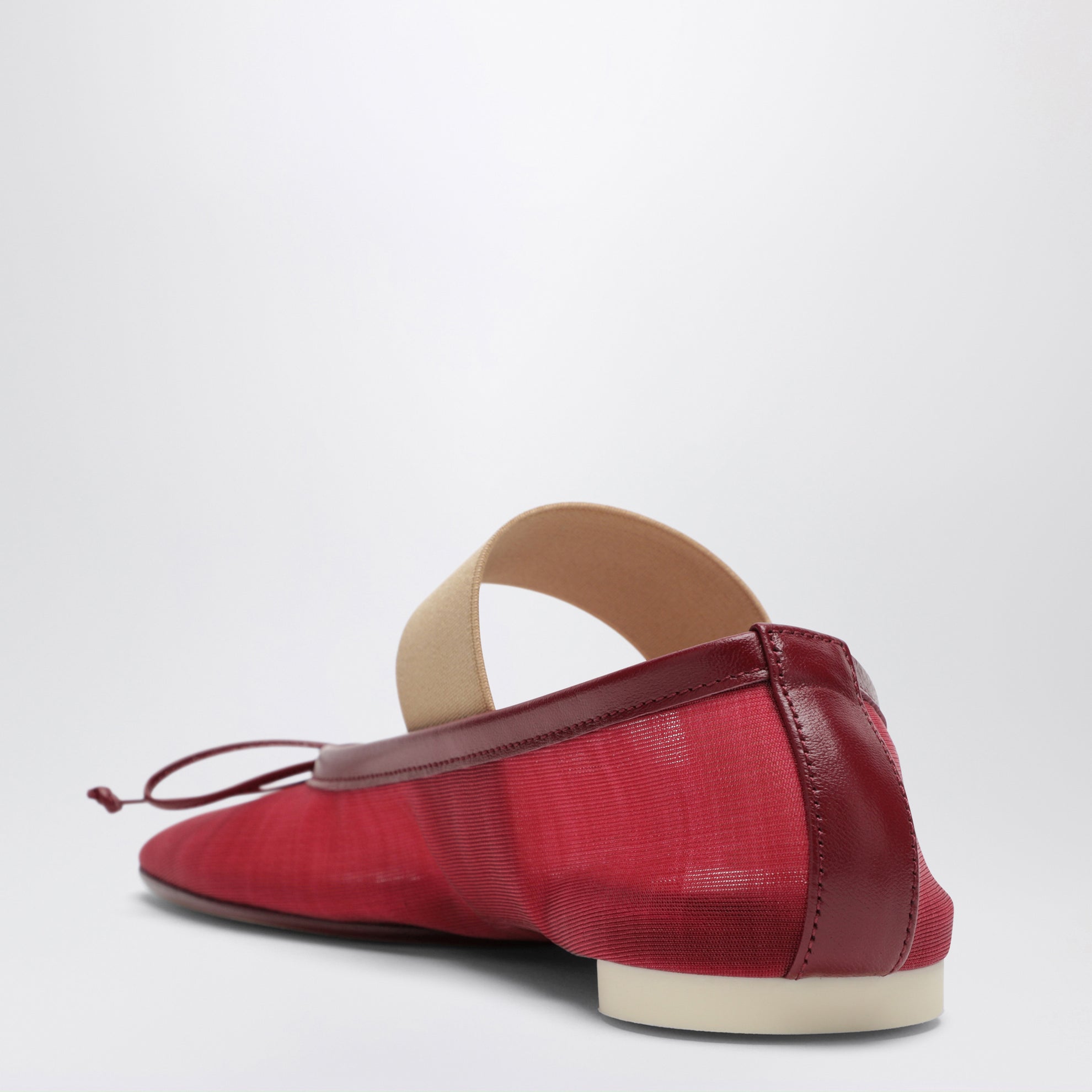 Rote Numeric Anatomic Ballerinas mit transparenter Oberfläche
