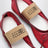 Rote Numeric Anatomic Ballerinas mit transparenter Oberfläche