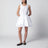 White cotton poplin short dress