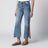 Jeans svasati crop blu medio