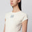 Light beige slim-fit cotton jersey T-shirt