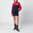 Navy blue/red sporty mini dress