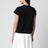 Black T-shirt with logo print