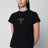 Black T-shirt with logo print