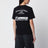 T-shirt nera in jersey di cotone