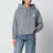 Sweat-shirt à capuche gris chiné