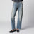 Gerade Jeans aus Baumwoll-Denim in Mittelblau