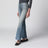 Straight-leg trompe-l'œil cotton jeans in medium blue