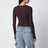 Brown long-sleeve lycra jersey bodysuit