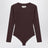 Brown long-sleeve lycra jersey bodysuit
