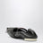 Square-toe ballerinas in brown calfskin leather