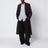 Brown belted coat with herringbone pattern
