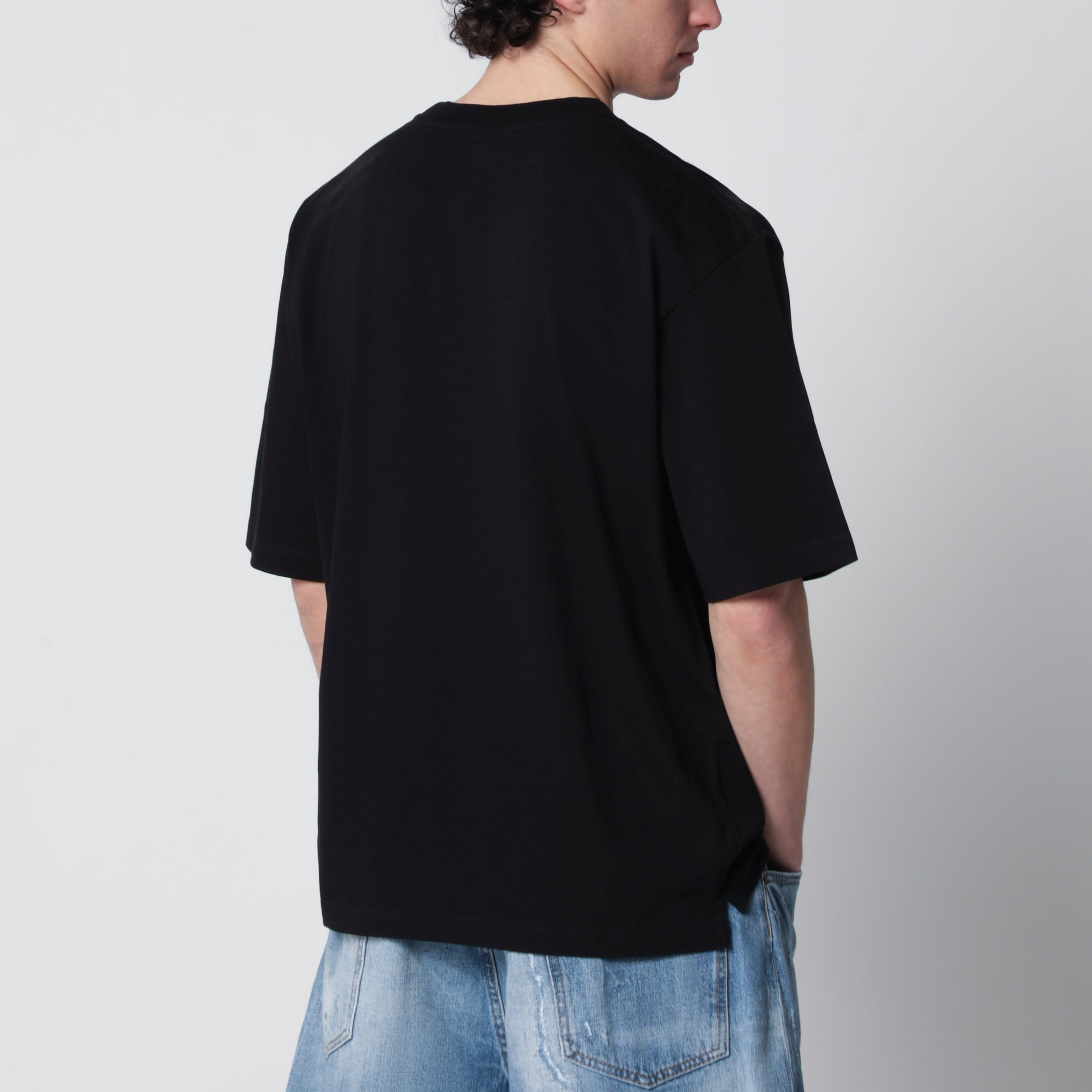 Rebel Tags loose-fit cotton T-shirt in black