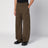 Weite militärgrüne Hose mit Used-Details