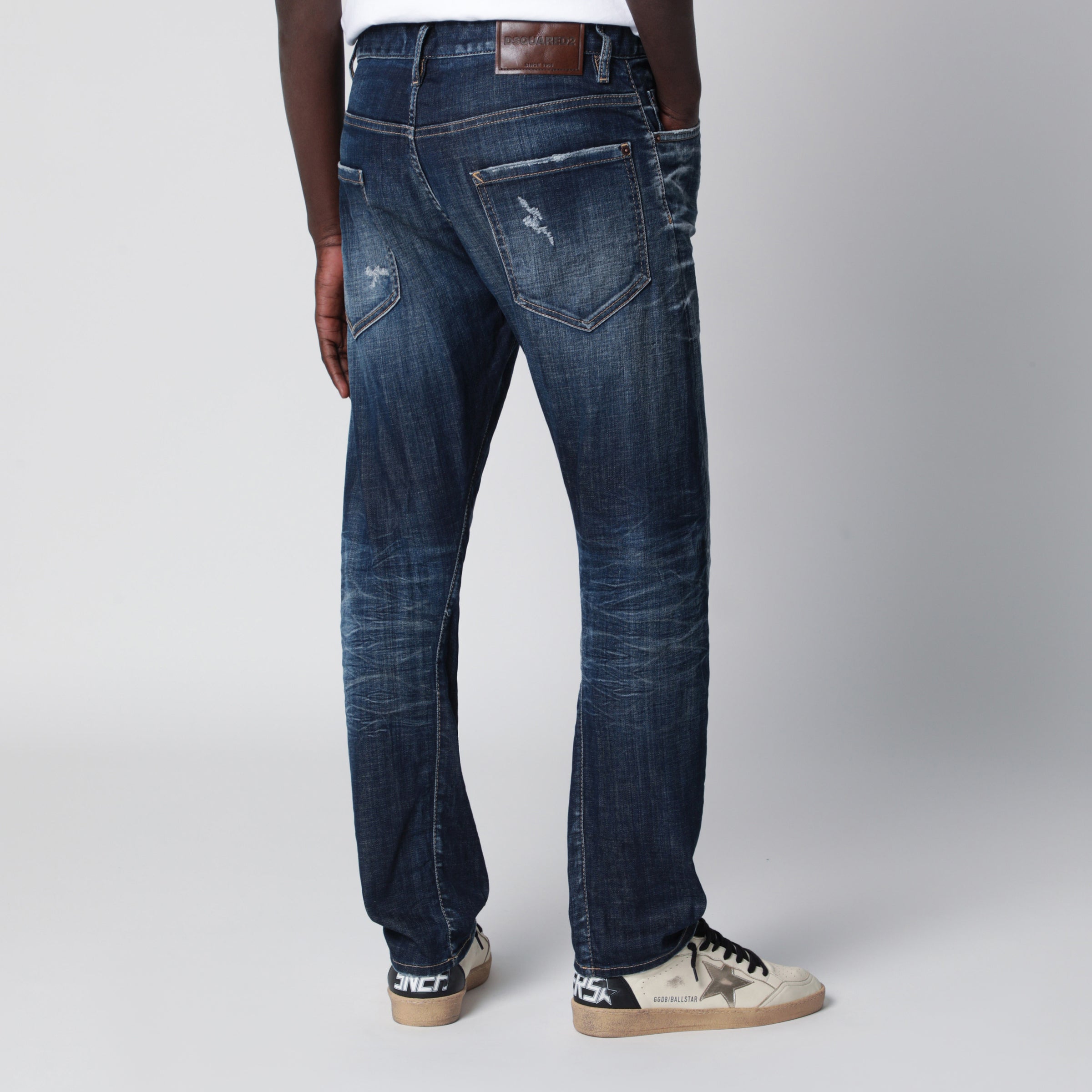 Dsquared2 Blue washed-effect jeans | TheDoubleF