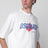 Weißes Loose-Fit T-Shirt mit Logo-Print