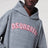 Grauer Hoodie aus Baumwolle mit Logo