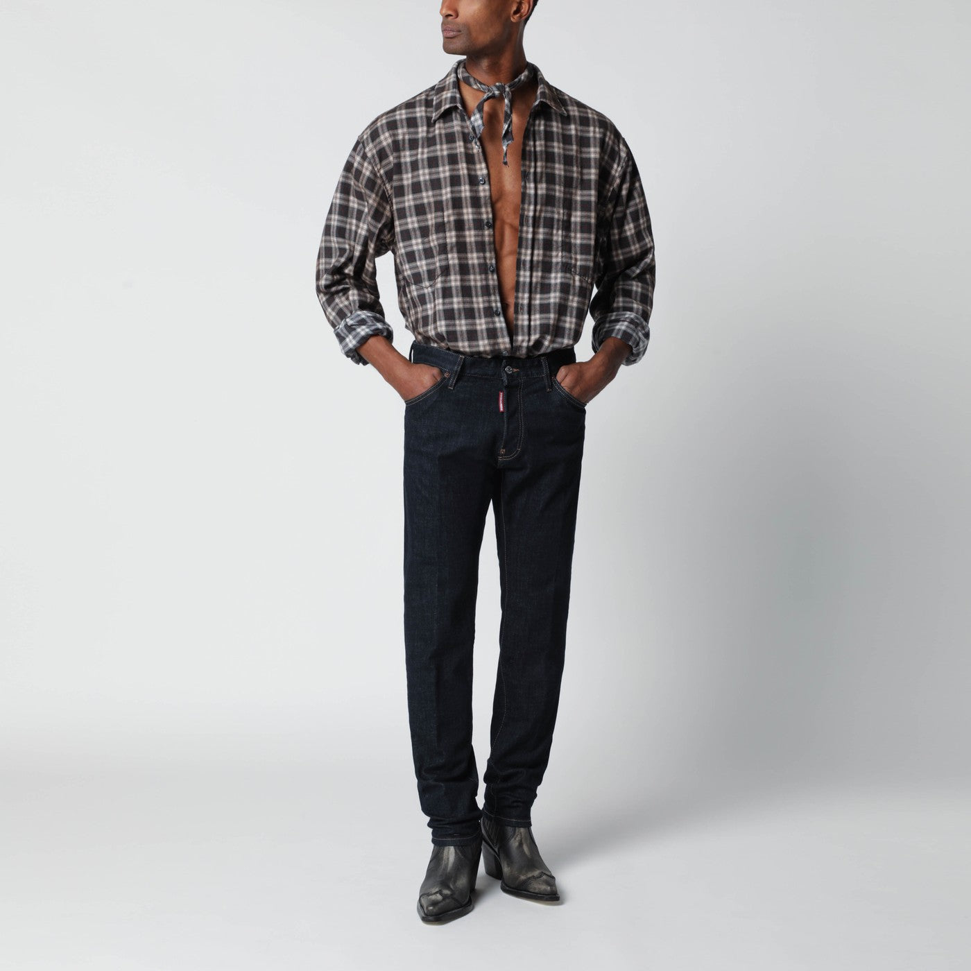 Slim dark denim jeans