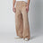 Vintage-effect beige baggy carpenter jeans