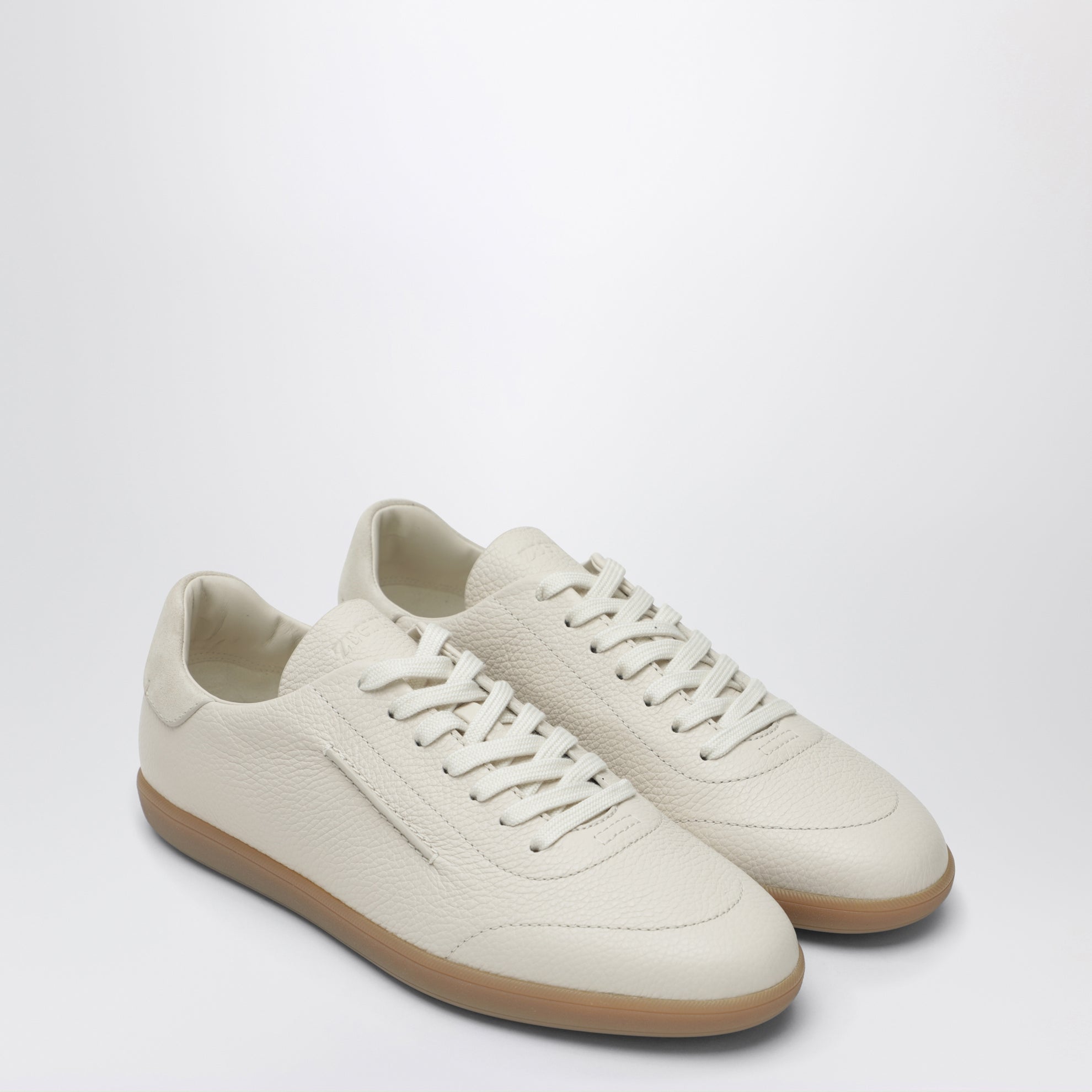 Sneaker 232 bianche in pelle