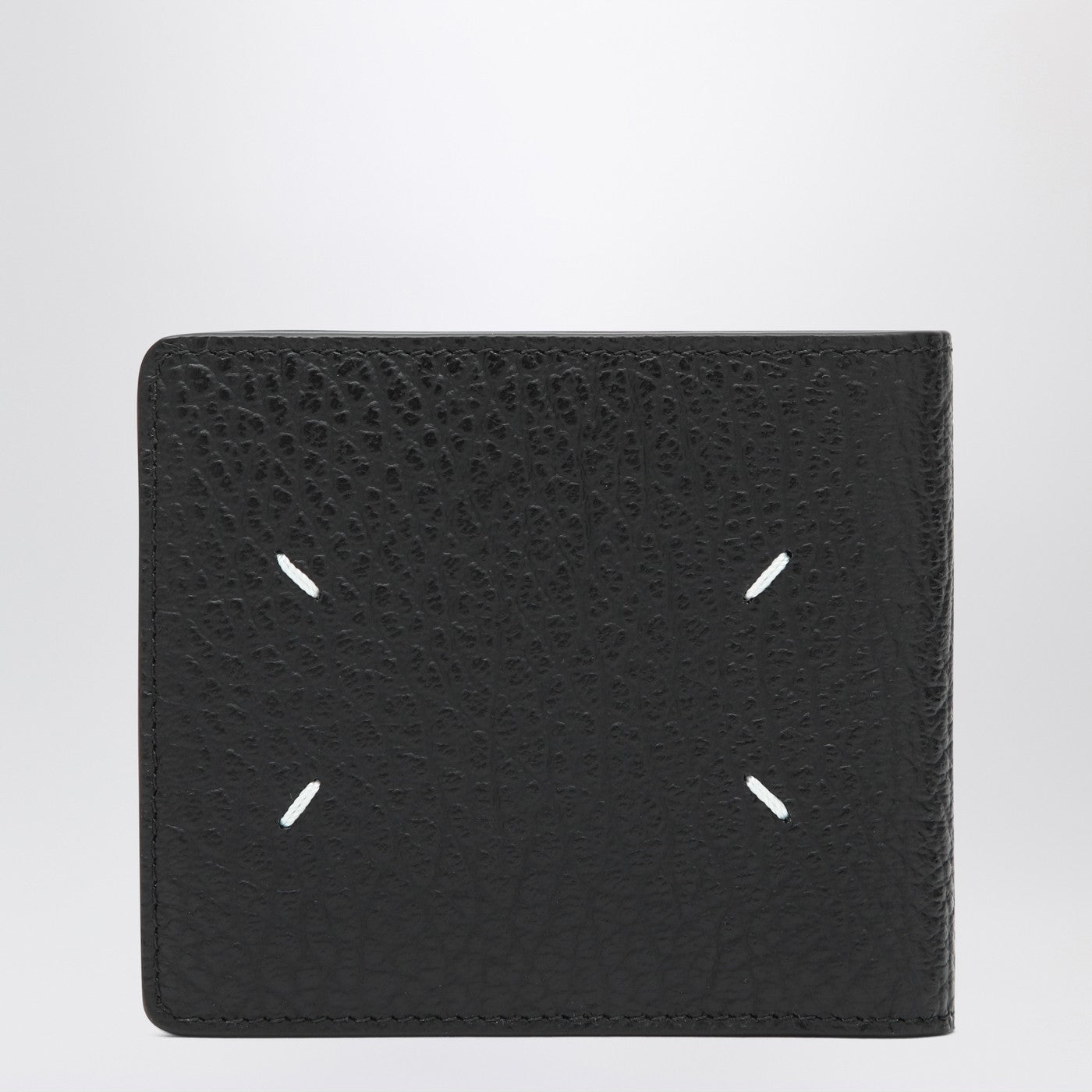 Schwarzes Bifold-Portemonnaie Four Stitches